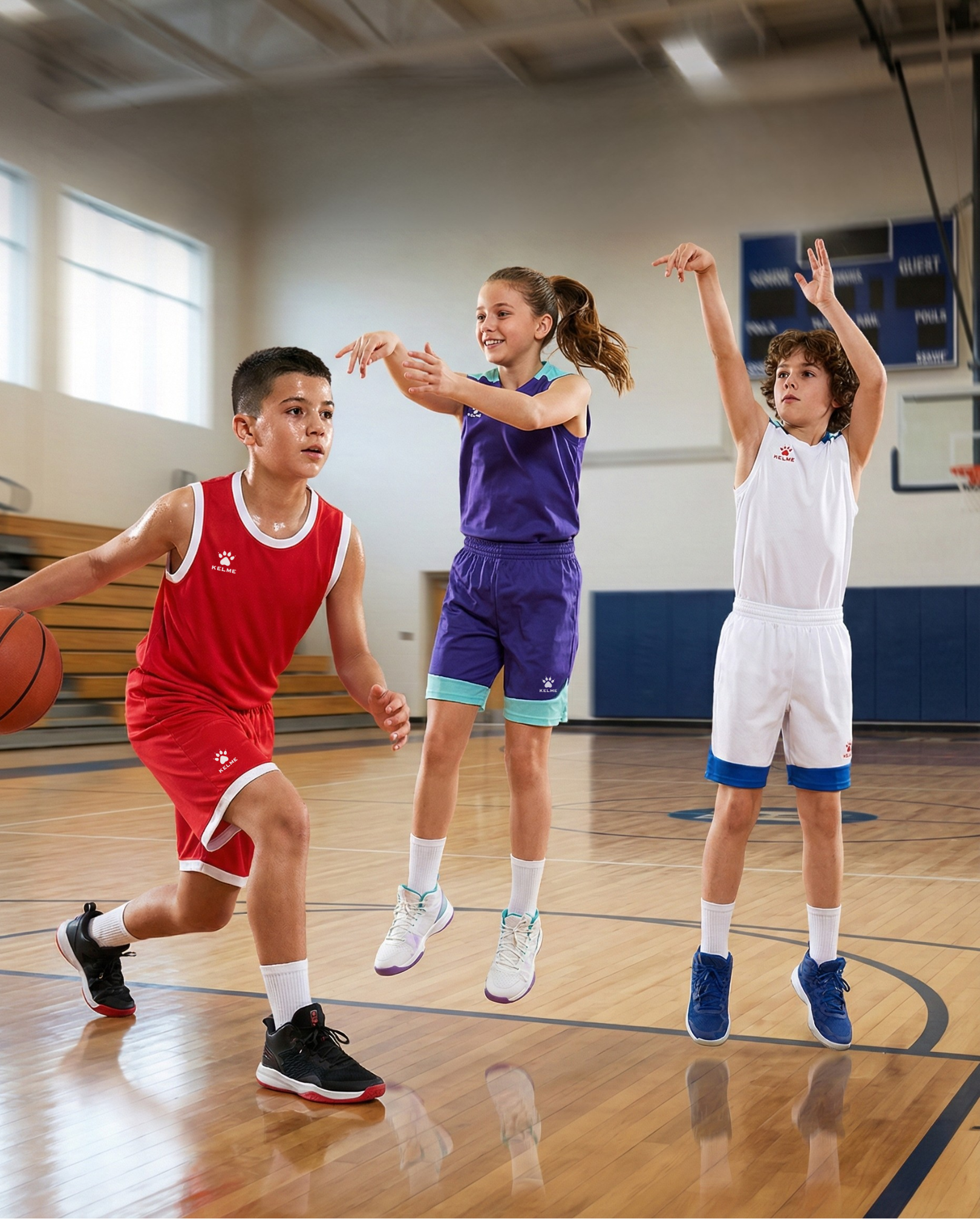 Kelme Youth Basketball Uniforms-Kelme- Eastern and Southeastern United States
