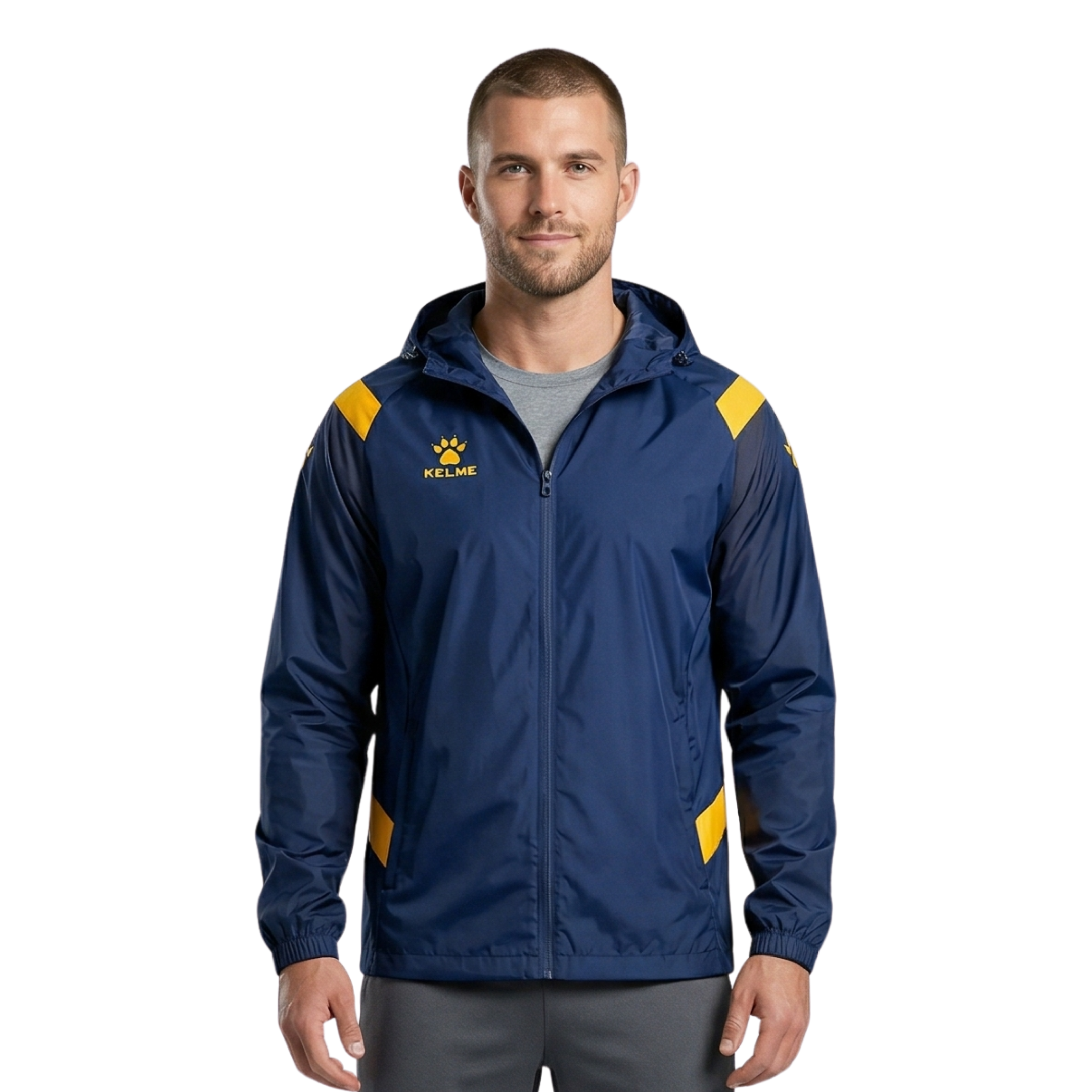 Kelme Men Rain Hooded Jacket - 8161WT1006