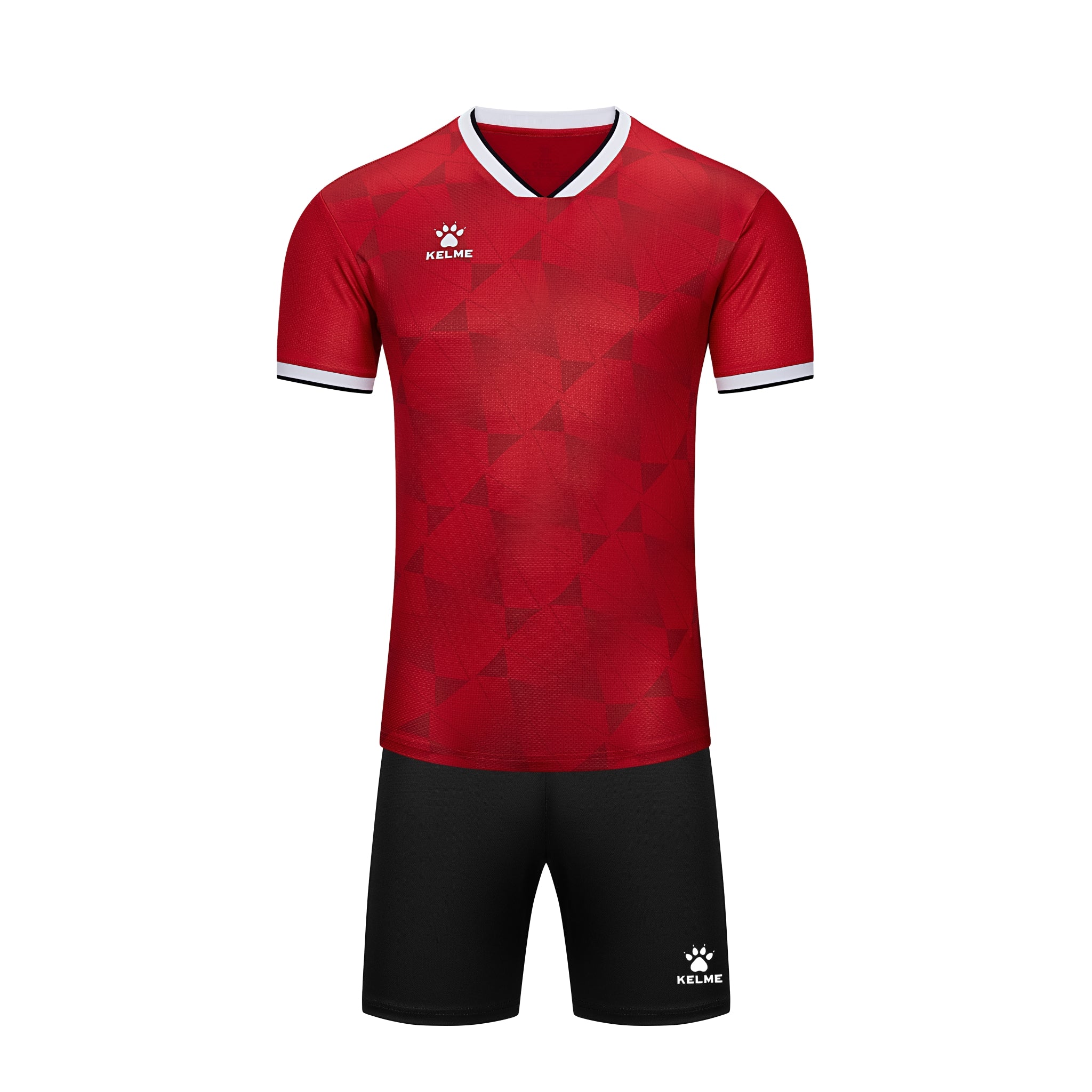 ［希少品・新品］サッカーシャツ［サイズ：３ＸＯ］ Kelme Men's Short Sleeve Soccer Set (Jacquard) – Model