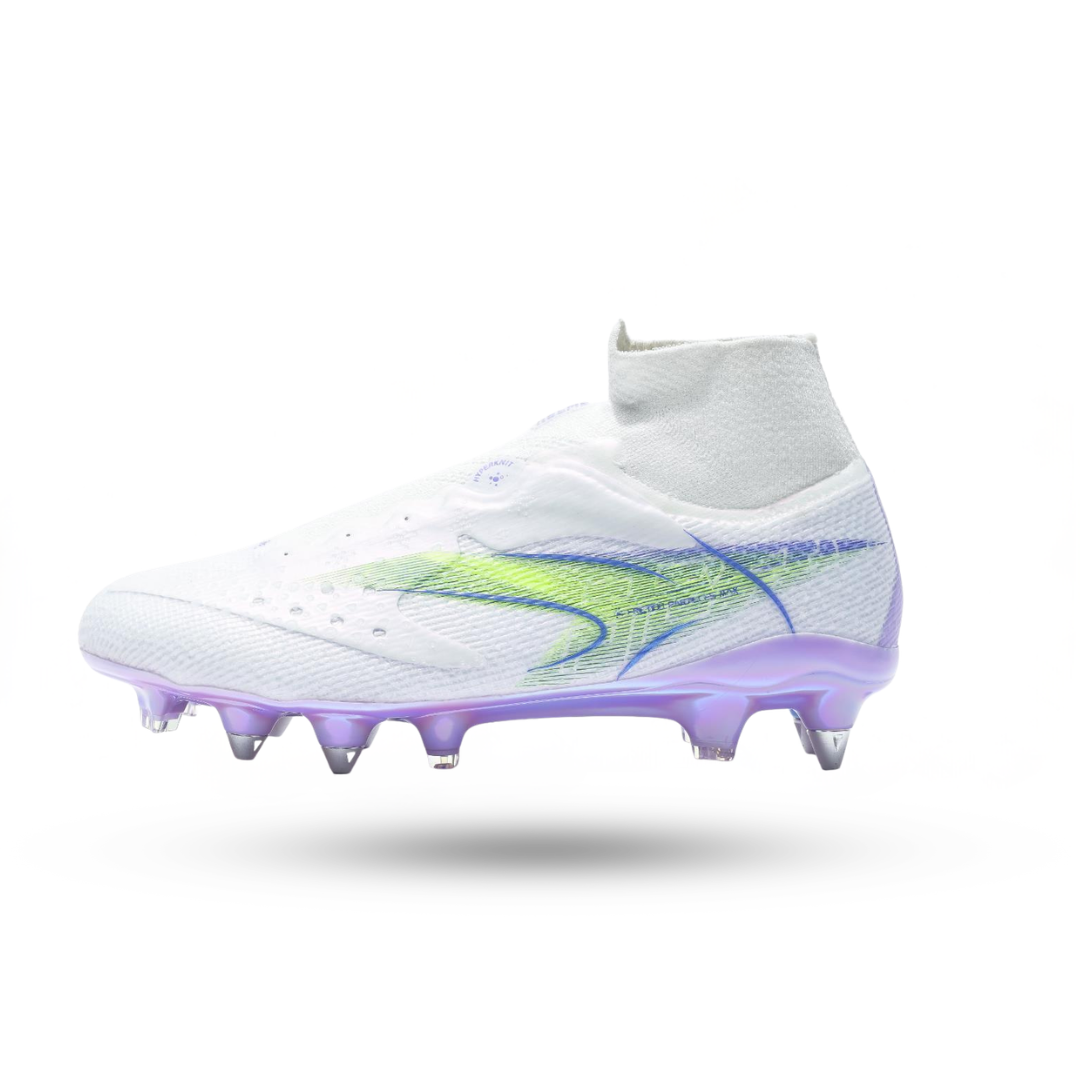 KELME FLASH 6.0.6 Control Soccer Cleats (SG) – 8621ZX1400-White/Purple-6-Kelme USA