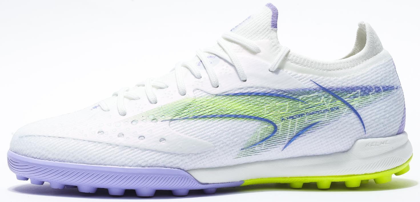 Kelme FLASH 6.0.4 Control Soccer Cleats (TF) – 8621ZX1406-White/Purple-6-Kelme USA