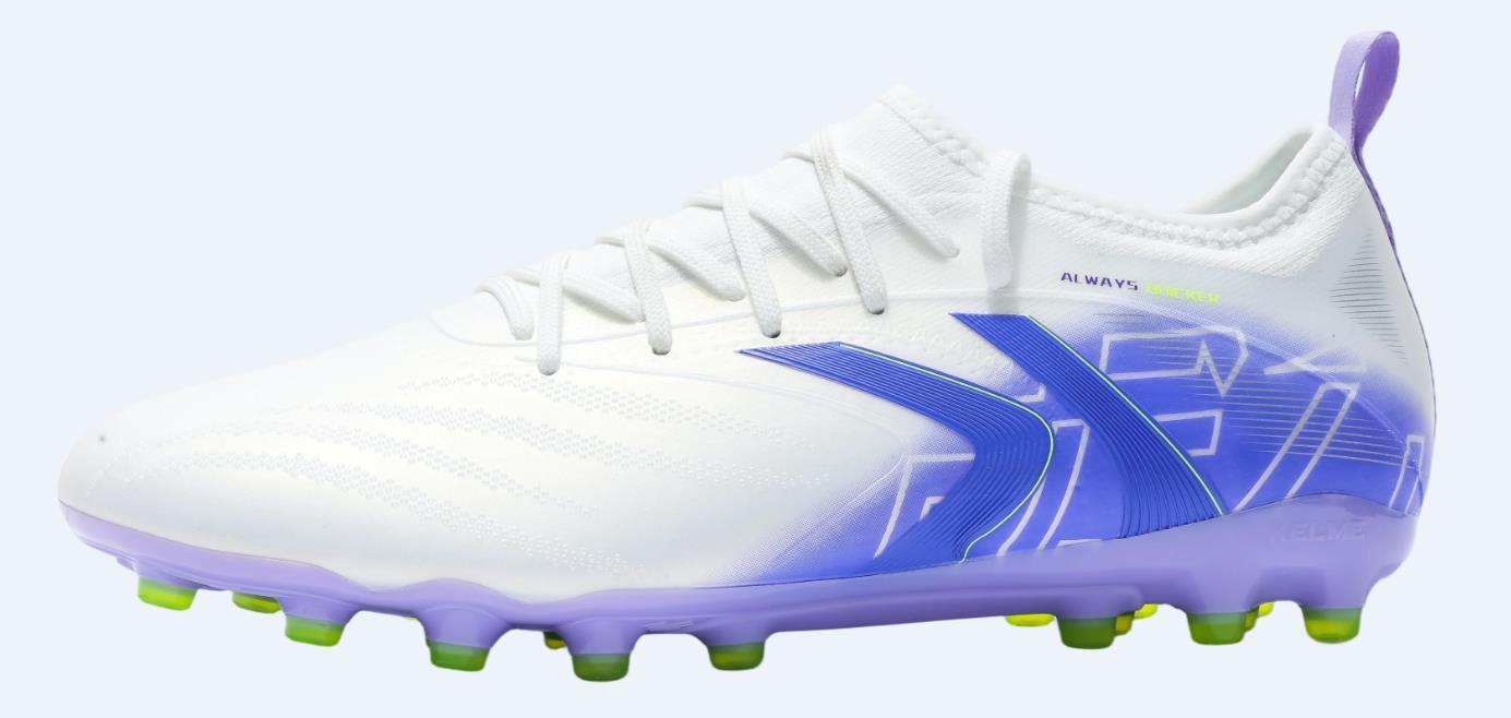 Kelme V-MACH 3.0.3 Soccer Cleats (MG) – 8621ZX1424-White/Purple-6-Kelme USA