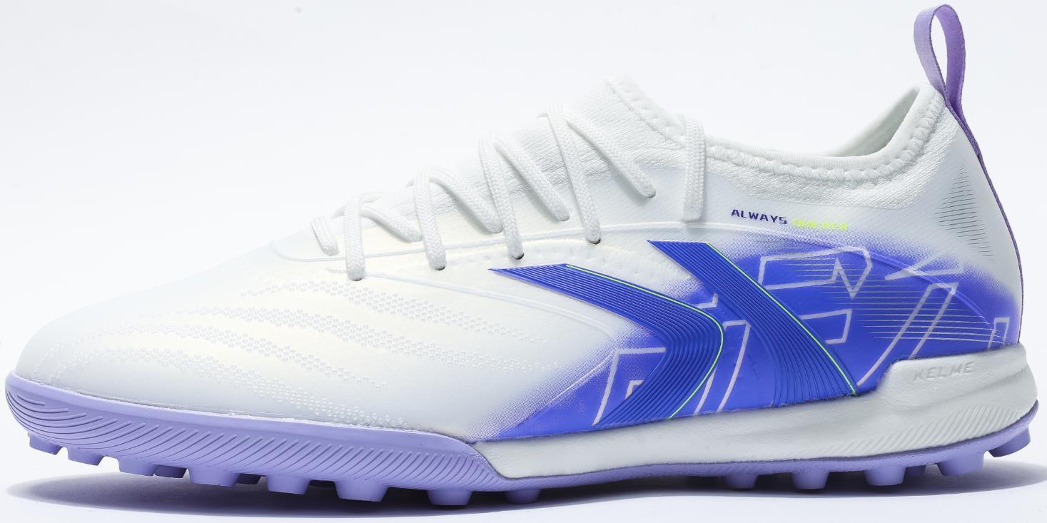 Kelme V-MACH 3.0.3 Speed Soccer Cleats (TF) – 8621ZX1425-White/Purple-6.5-Kelme USA