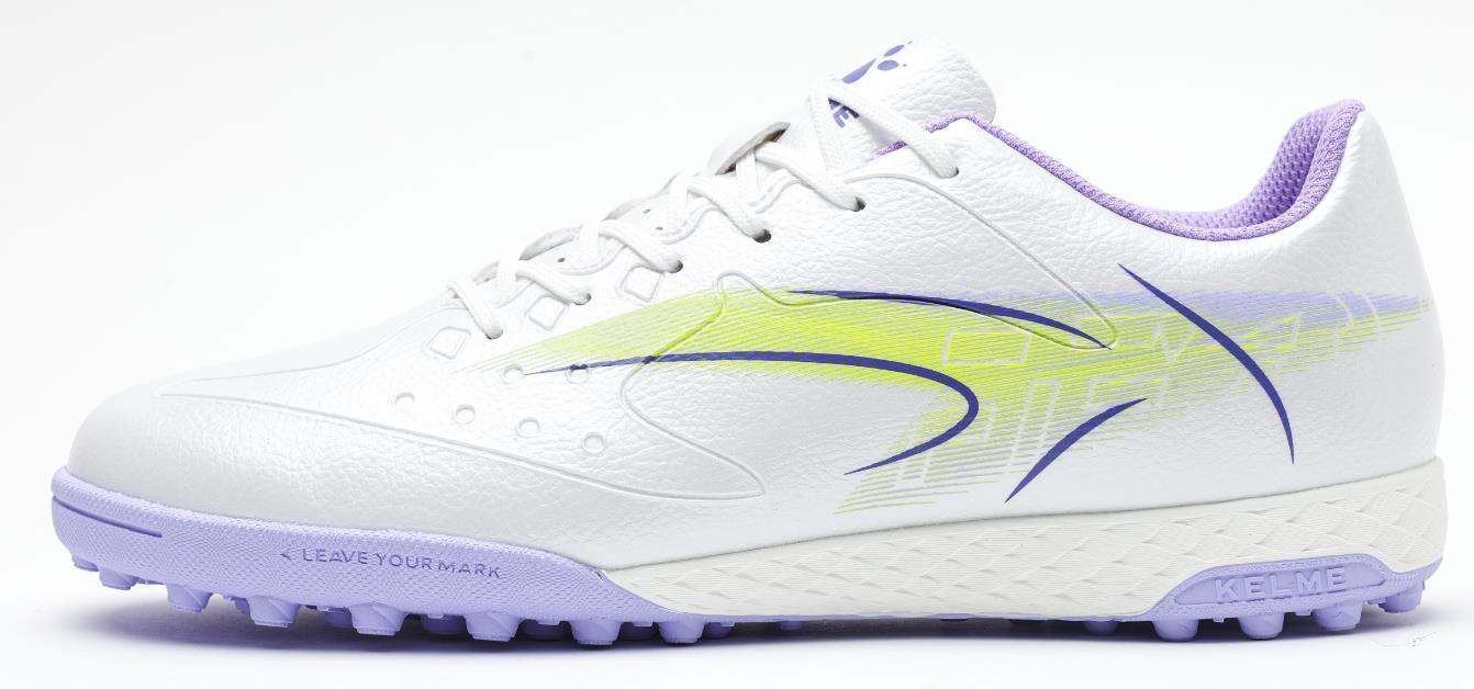 V-MACH 3.0.4 Speed Soccer Cleats (MG) – Kids / Youth – 8621ZX3409-White/Purple-12-Kelme USA