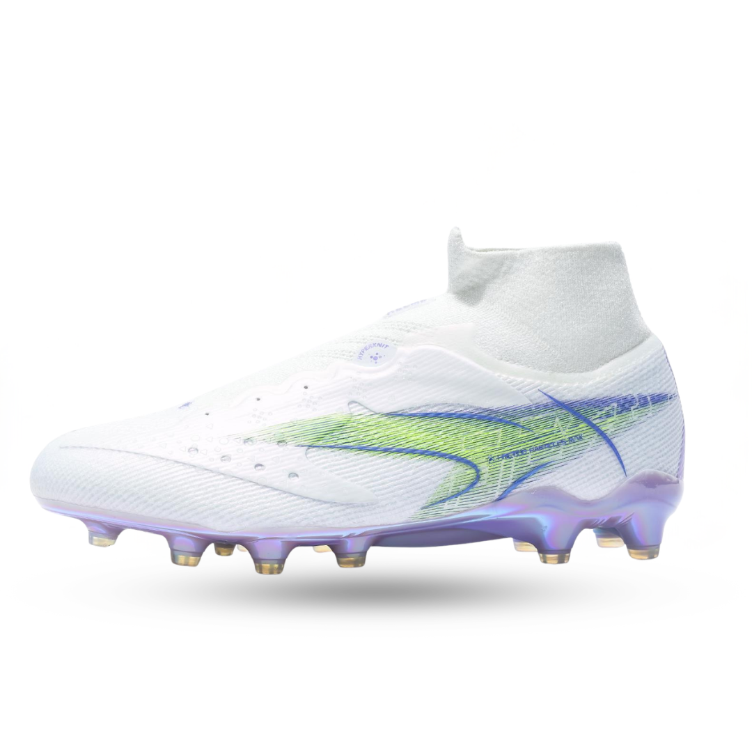 Kelme FLASH 6.0.6 Control Soccer Cleats (FG) – 8621ZX1401-White/Purple-6-Kelme USA