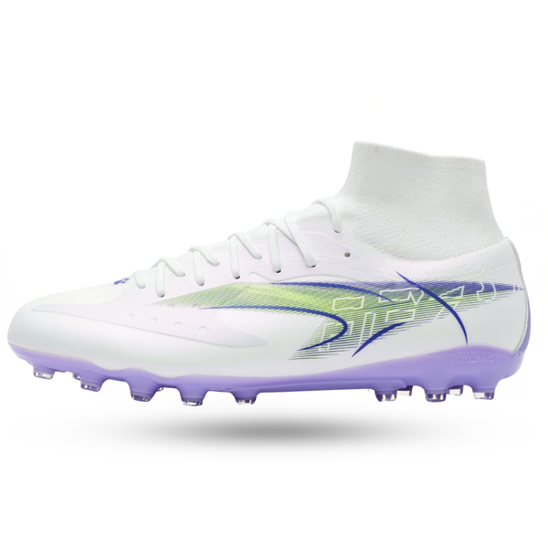 Kelme FLASH 6.0.3 Control Soccer Cleats (MG) – 8621ZX1407-White/Purple-6-Kelme USA