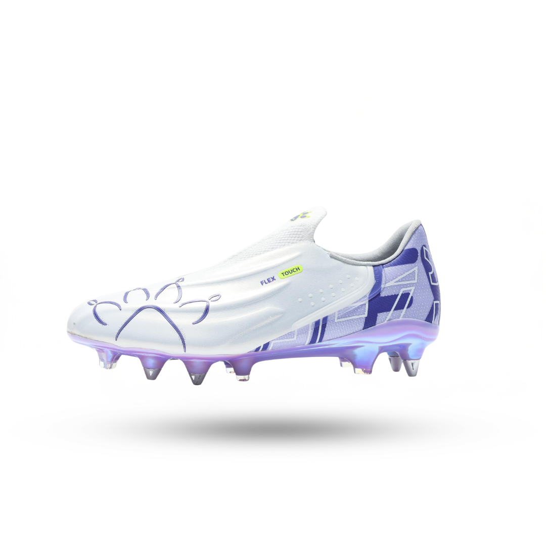 Kelme MAESTRO 3.0.6 Touch Soccer Cleats (SG) – 8621ZX1433-White/Purple-6-Kelme USA