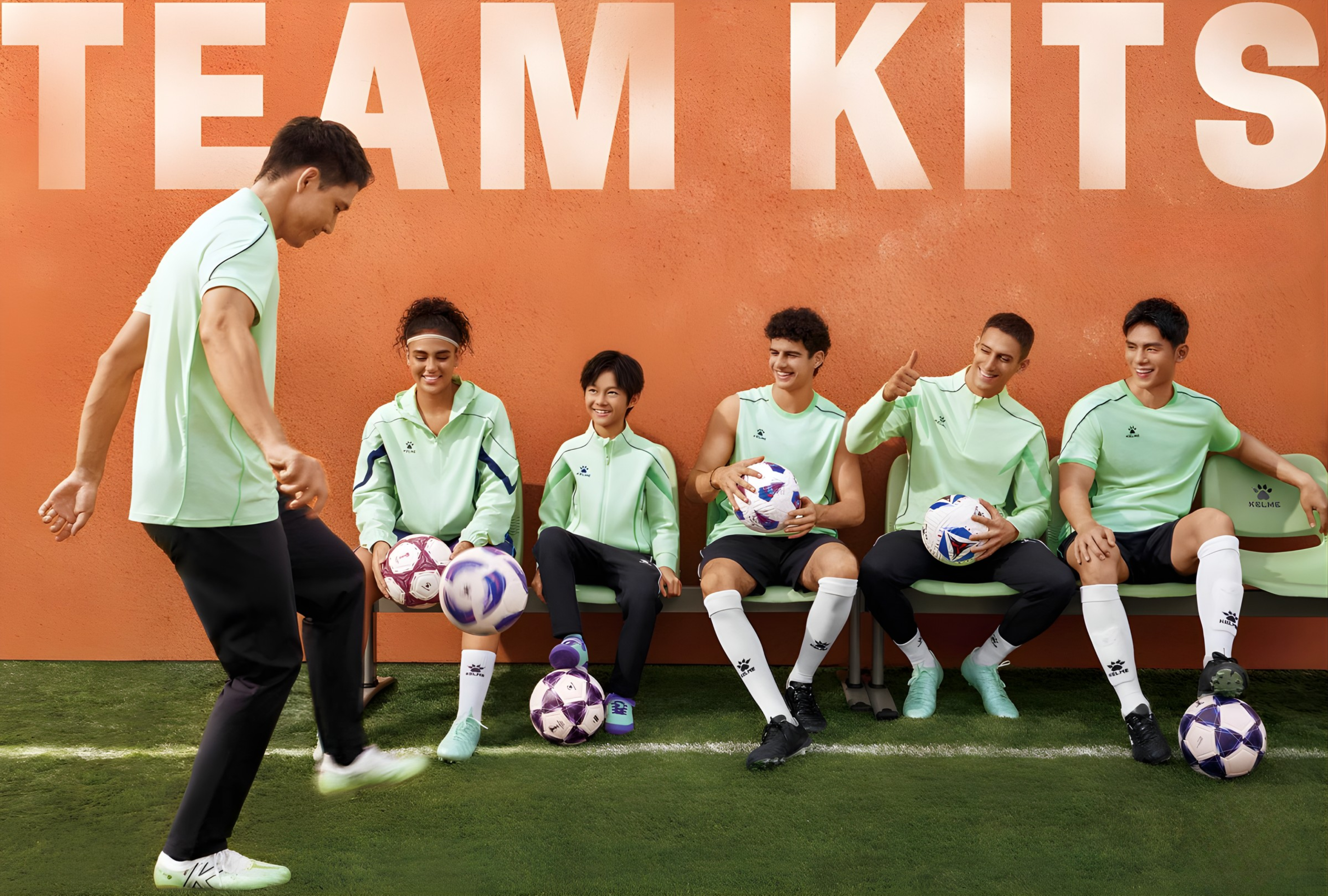 Kelme Soccer Travel & Warm-Up Teamwear Kit-XS-White-Kelme USA