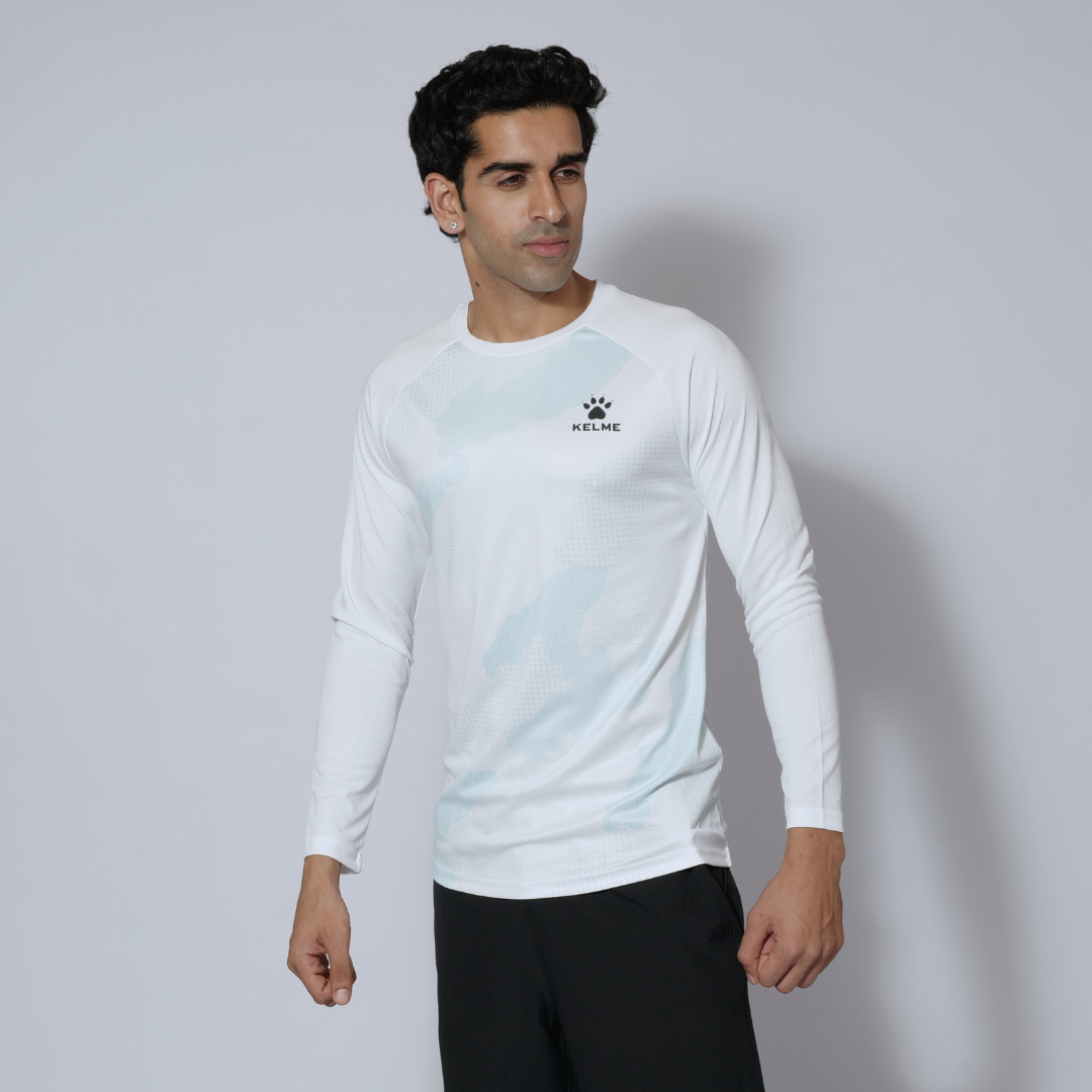 Kelme Men Training T-Shirt – 7461TX1366-White-XS-Kelme USA