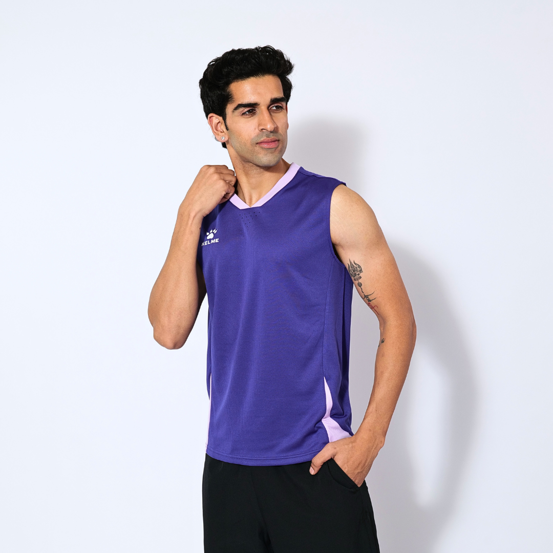 Kelme Men Training Vest - 8451BX1024-White-XS-Kelme USA