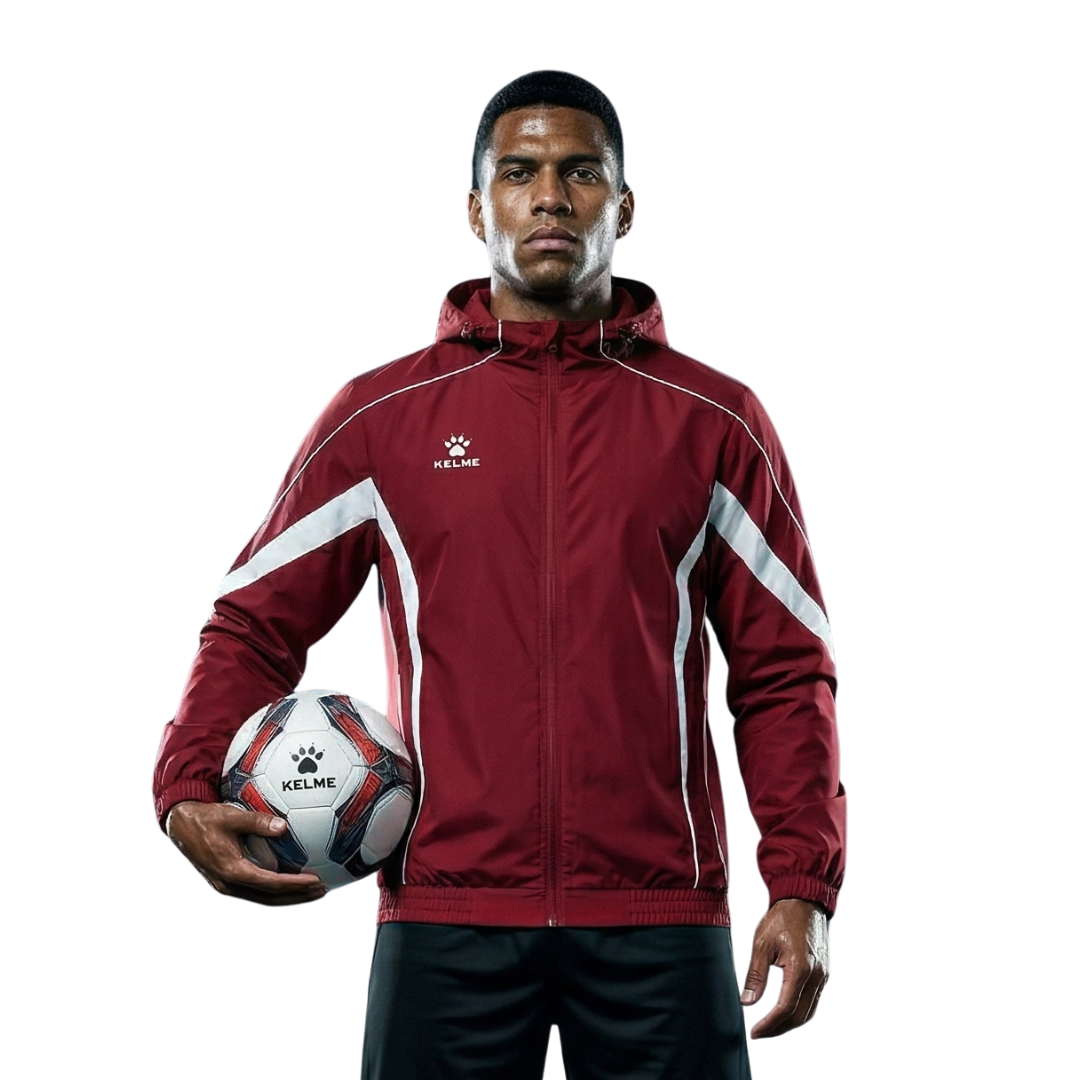 Kelme Woven Training Jacket – 8661WT1216-Red-2XS-Kelme USA