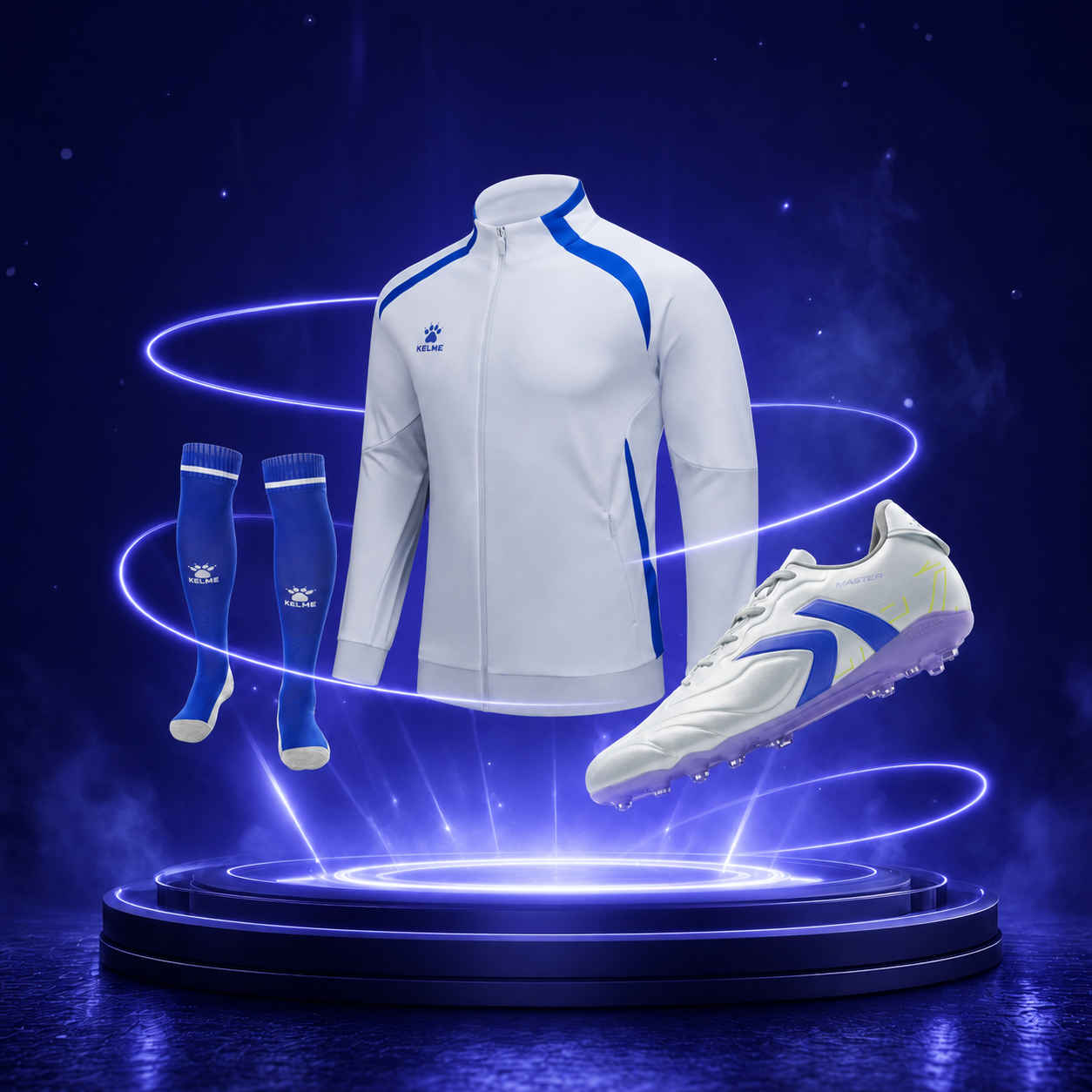 Soccer Cleat, Socks & Jacket Combo